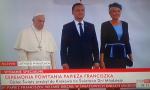 Nasz Prezydent z małżonką wita Papieża Franciszka na polskiej ziemi